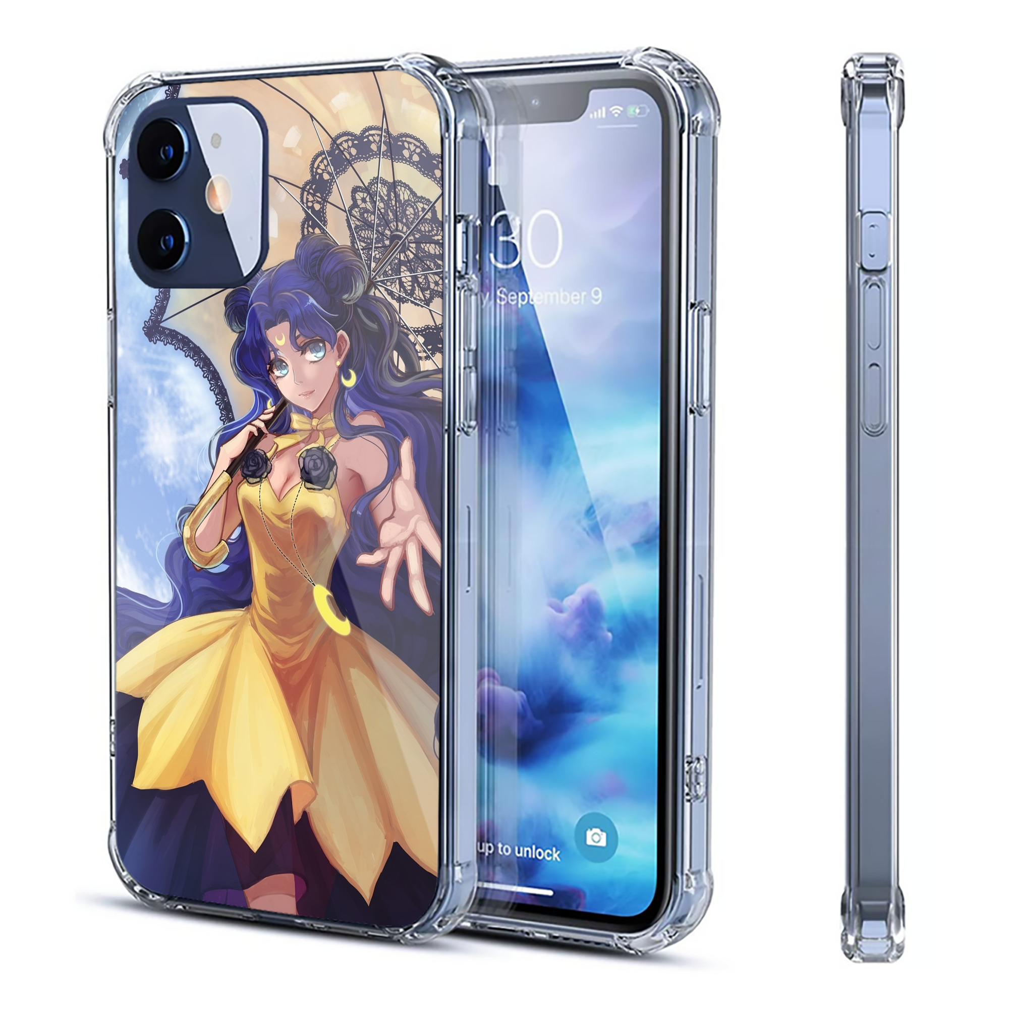 （画像用） 美少女戦士セーラームーン Sailor Moon 【iPhone 12シリーズ対応】透明スマホケース（クリアソフトケース）